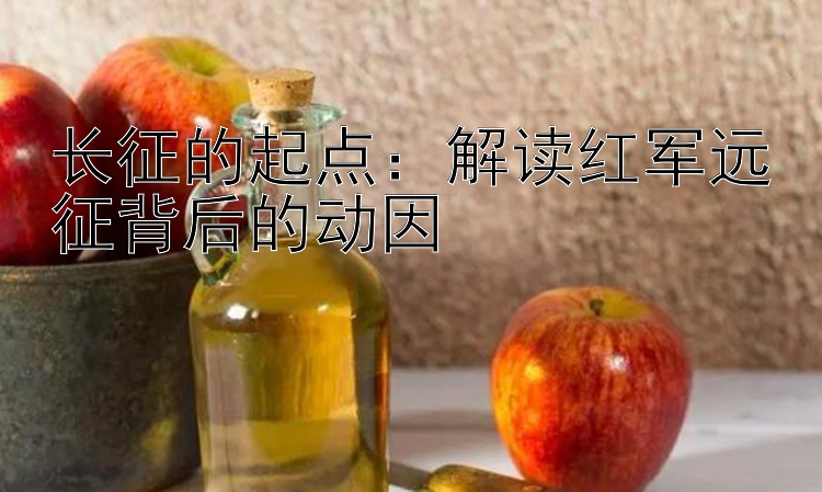 长征的起点：解读红军远征背后的动因